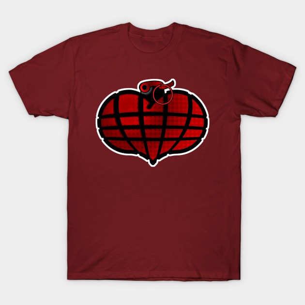 Heart Grenade: Red T-Shirt by districtNative